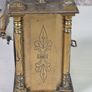 vintage brass clocks mantel lantern carriage Junghans ato mat Smiths of England Image 6