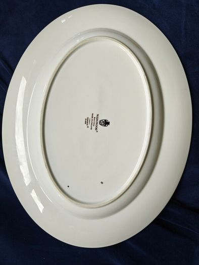 Wedgwood Bone China Osborne R4699 Large 14" Oval Serving Platter - excellent condition.