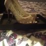 Beautiful bridal ivory quiz lace and satin wedding shoes BNIB size 6/39 Image 4