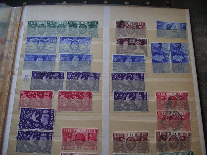 A mixed collection of used stamps, presented in the stock book #3