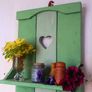 Rustic Floating Shelf / Coat Rack with hooks. Image 6