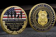 God Bless The Police Challenge Coin