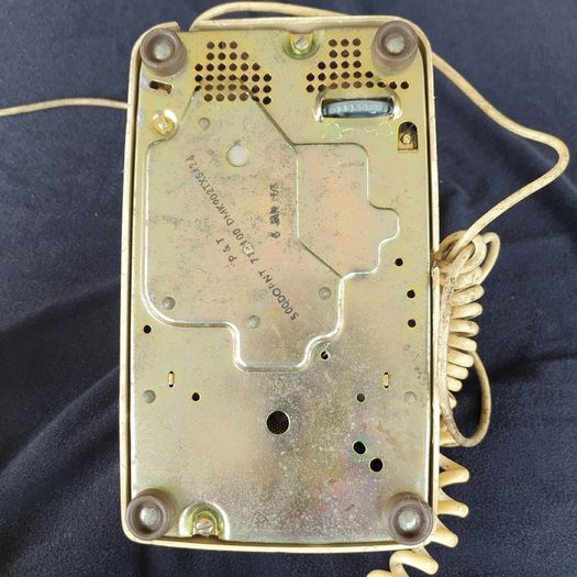 1980s cream rotary telephone PROP vintage