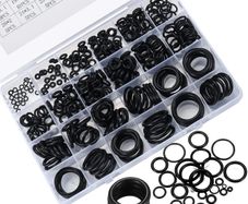 225pcs O-Ring Assortment Kit Set Nitrile Rubber High Pressure O-Rings NBR Sealing Kit for Plumbing Automotive and Faucet Repair O-Rings
