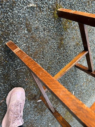 Arts and Crafts Style Solid Wooden Chairs x6