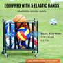 Rolling Sports Ball Storage Cart  50.7 x 50 x 54.5 cm Image 5