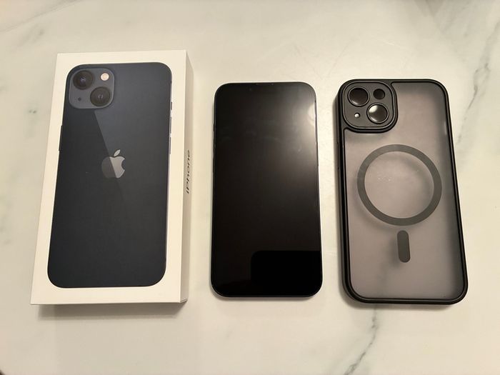 iPhone 13 256GB with box, charger and case