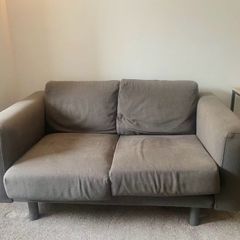 IKEA grey two-seater sofa