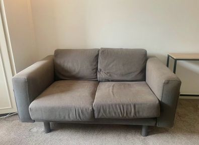 IKEA grey two-seater sofa