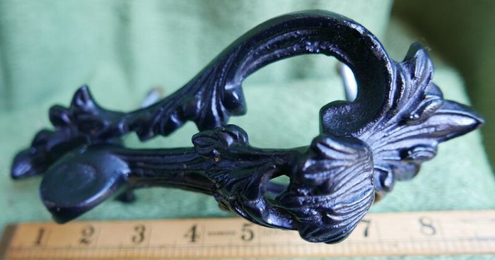 Antique  Large Regency Cast Iron Door Knocker Antique