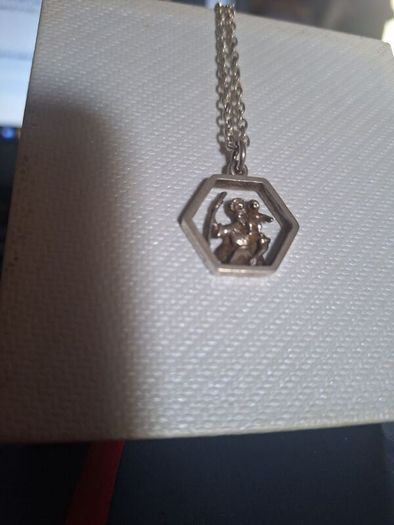 Vintage Silver St Christopher Pendant