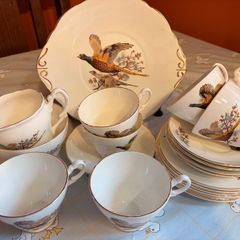 Vintage Classics Irish Design Fine Bone China Tea Set-Pheasant Pattern