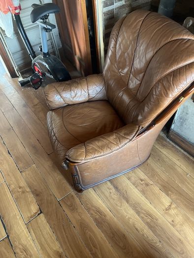 leather armchair