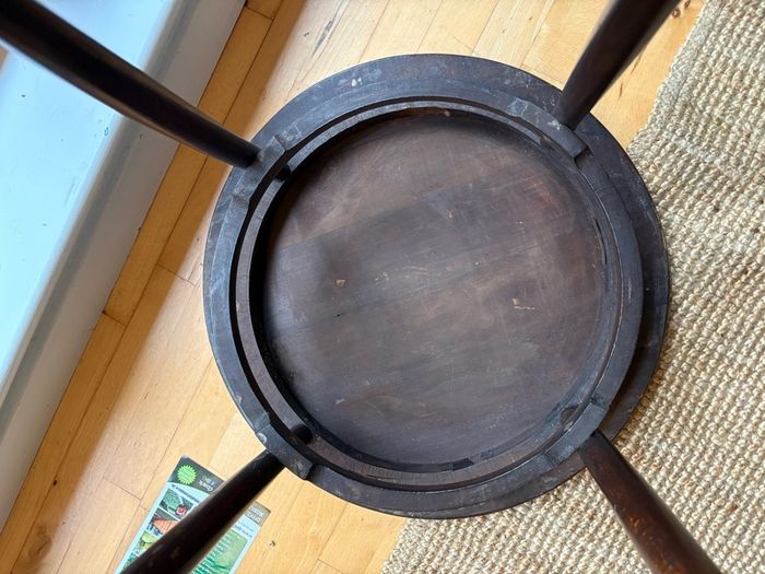 Original THONET FISCHEL bentwood circular table 1920/30 s
