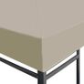 Gazebo Top Cover 310 g/sqm 4x3 m Beige Image 5
