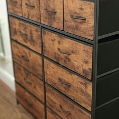 Dresser with 16 Fabric Drawers