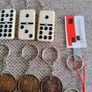 keyrings bulk lot dominos coin kokeshi doll with FREE STANDARD POSTAGE INCLUDED Image 3