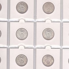 G.B. 12 x .500 silver (33.96 grams) George 6th Shillings