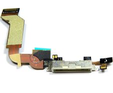 iPhone 4S Replacement Charging Dock Port Connector Flex Cable and Mic White