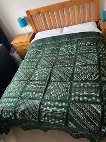 Hand embroidered quilt (Nakshi Kantha)