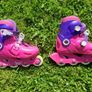 Oxelo Girls Pink Purple Roller Scates UK 11.5 - 13 Image 2