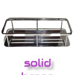 Shower basket solid brass material, chrome polished and stainless steel