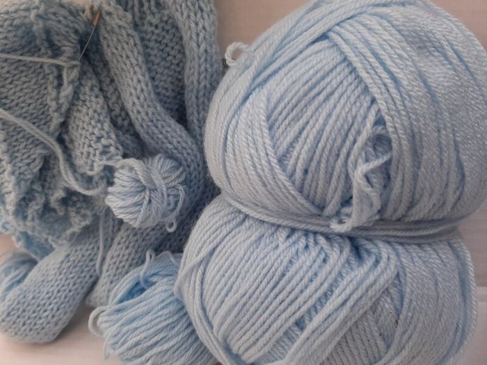 wool unfinished baby cardigan