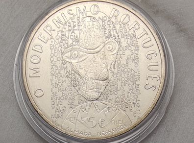 Portugal 5 Euro Base Metal (CuNi) Uncirculated Coin 2016 - The Modernism - Europa series