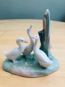 Nao By Lladro Geese Grouping Figurine