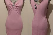 Pink Bodycon Dress, New With Tags