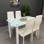 Glass Dining Table Set 4 chairs Free delivery Image 3