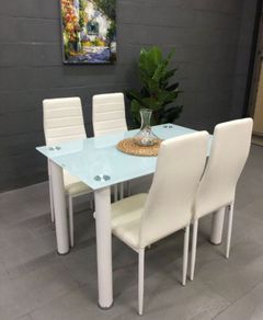 Glass dining table set with 4 chairs Free Delivery