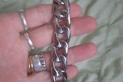 chunky curb link bracelet