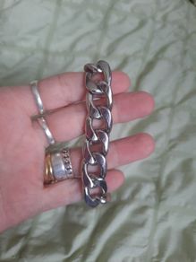 chunky curb link bracelet