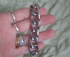 chunky curb link bracelet