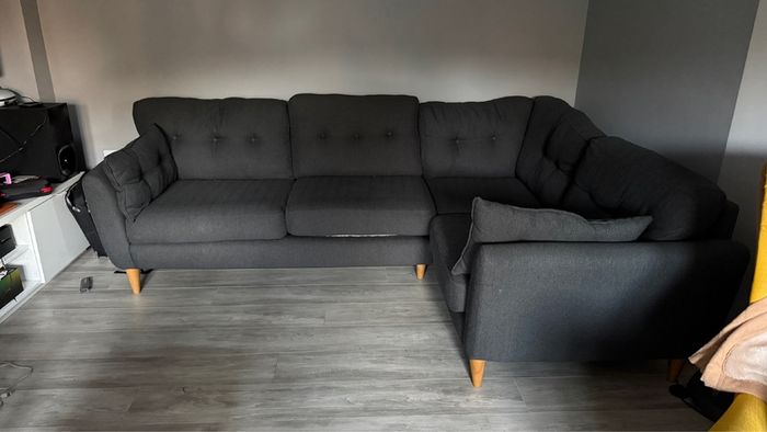 Dark Grey 2-Piece Sofa Set