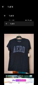 Men's AERO navy t. Shirt new with tags