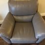 DFS leather arm chair Image 3