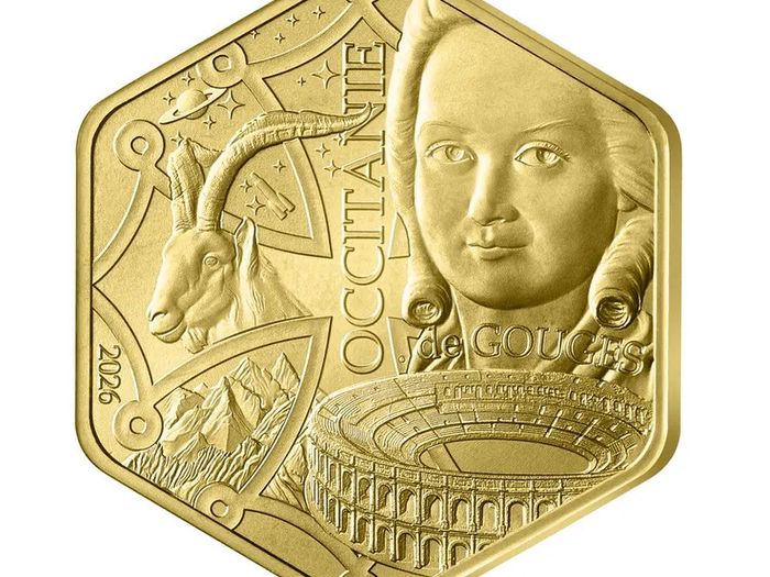 France 500 Euro Gold (.9999) Brilliant Uncirculated Coin 2026 - Occitanie - Collection of regions