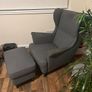 Ikea Strandmon Armchair & Ottoman Image 3