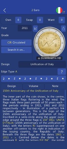 2 euro Italy 2011: Unification