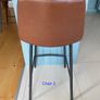 Retro Cognac Counter Bar Stools x 2 Image 8