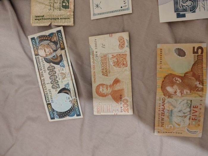 A diverse lot of notes from all over the world
