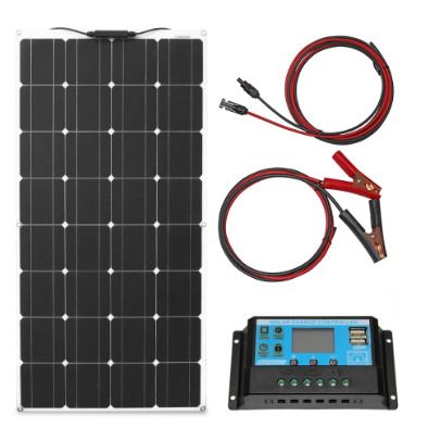 2pcss 100w 12v portable Solar Panel Flexible 16V 800W plate CELLS Monocrystalline silicon