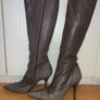Pied A Terre Women's Grey Leather Boots Image 8