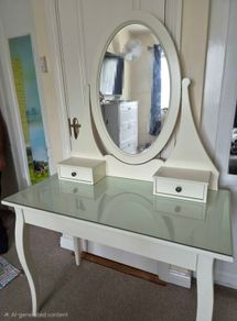 Dressing table with stool