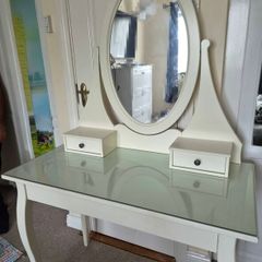 Dressing table with stool