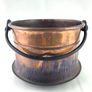 Antique copper cauldron Image 2