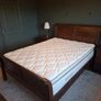 King bed, mattress, lockers and side lamps Image 3
