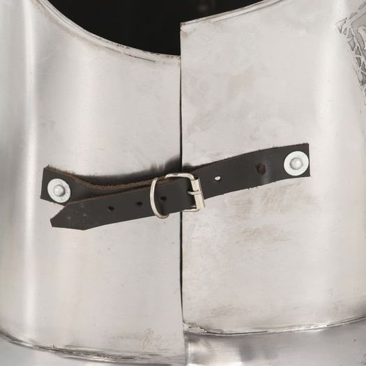 Medieval Knight Body Armour Cuirass Replica LARP Silver Steel